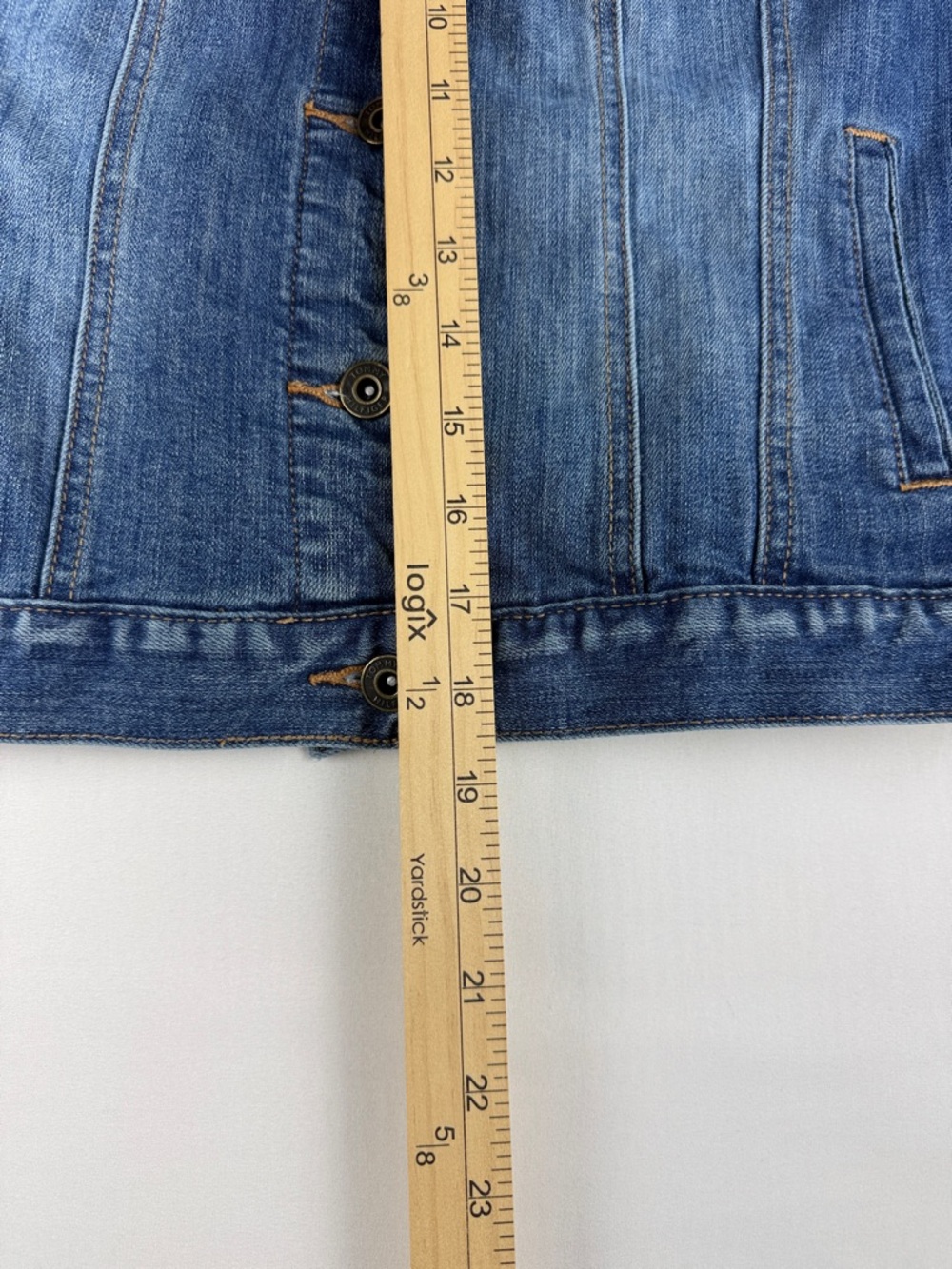 Tommy Hilfiger Stretch Denim Jean Jacket Women's Size M Blue - Picture 4 of 8